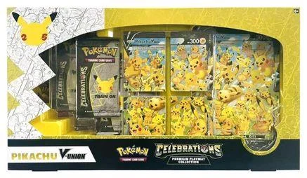 Photo of Celebrations Premium Playmat Collection Box Pikachu V Union