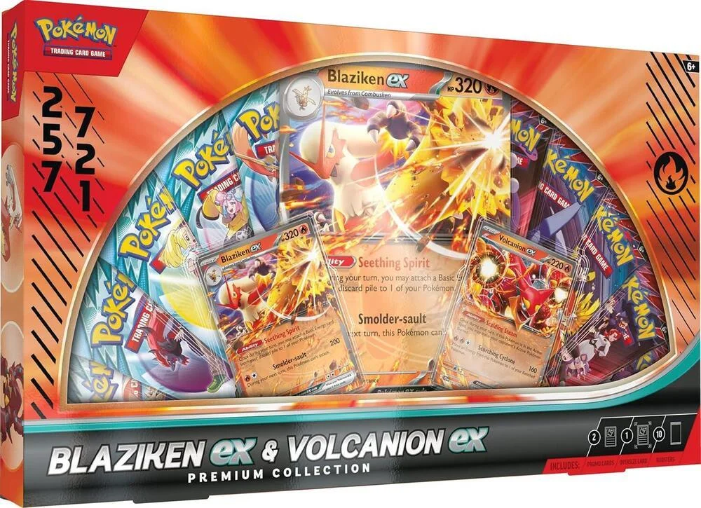 Photo of Blaziken Ex & Volcanion Ex Premium Collection