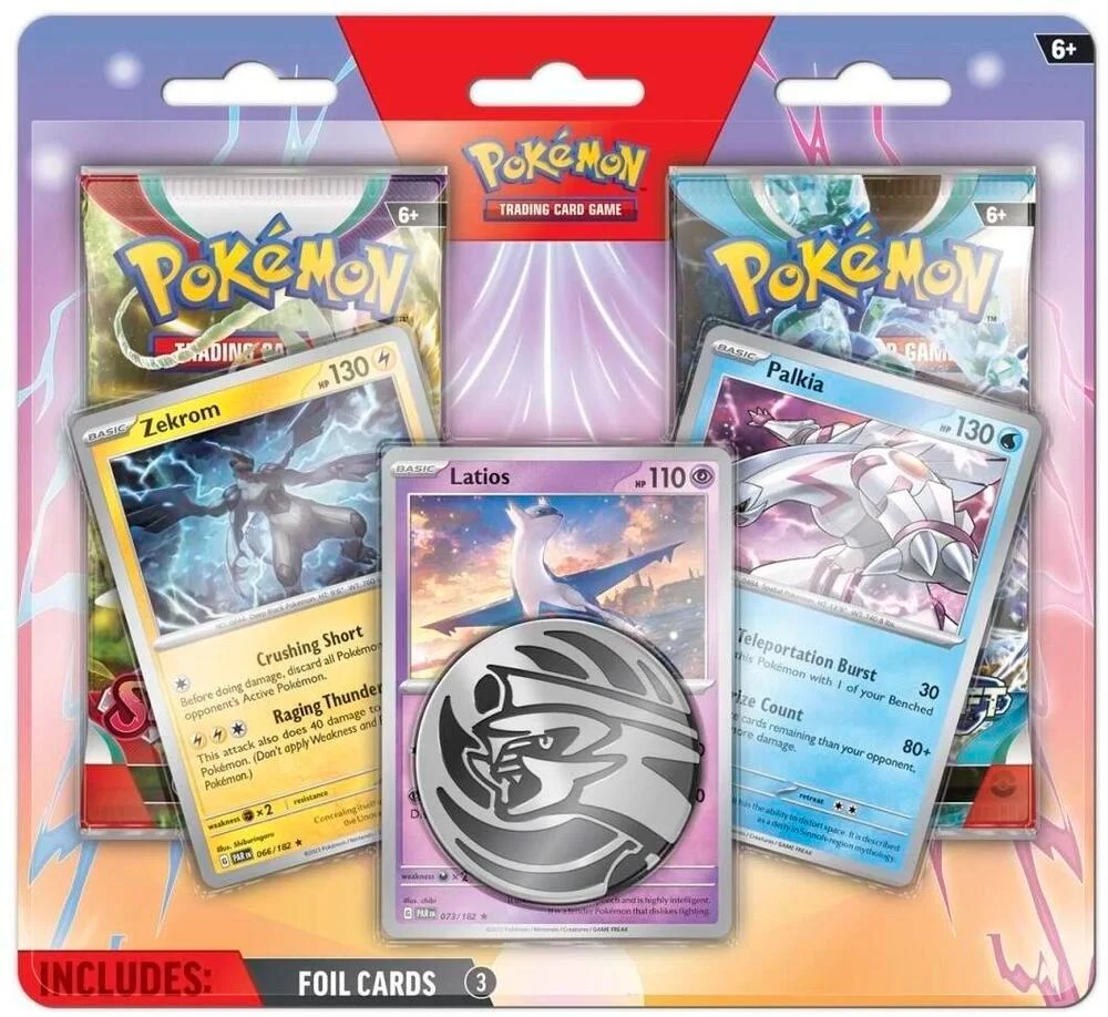Photo of Enhanced 2 Pack Blister Pack Latios Zekrom & Palkia