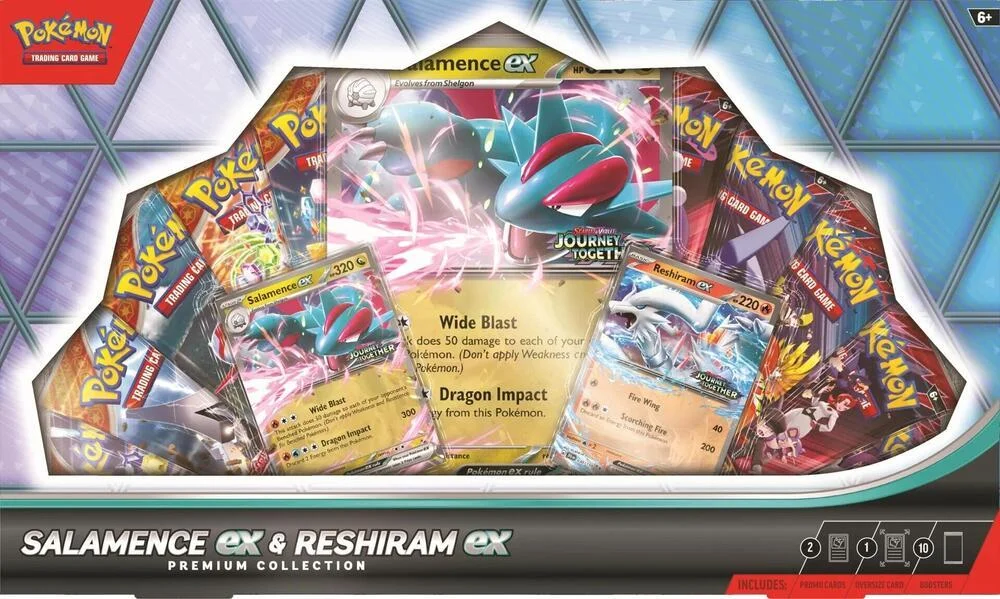 Photo of Salamence Ex & Reshiram Ex Premium Collection